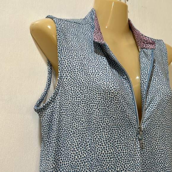 GREN NORMAN ML75 PIAZZA SLEEVELESS FLOUNCE GOLF DRESS WOMEN Sz S/P STRETCH - Picture 6 of 13